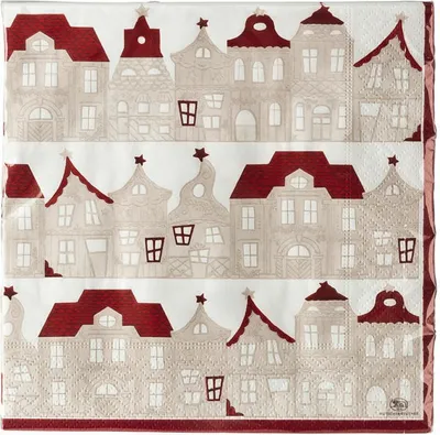 Image de Hutschenreuther Little Christmastown Serviettes, Serviettes en papier, 33 x 33 cm, 20 pièces, 05214