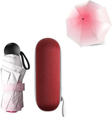 Immagine prodotto di Ombrello compatto, mini, con protezione UV, resistente al vento