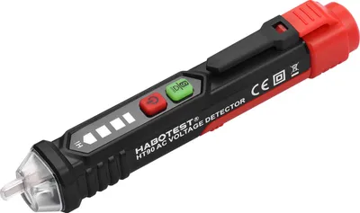 Produktbild von HABOTEST HT90 Berührungsloser Wechselspannungsprüfer, tragbarer intelligenter Prüfstift 12 V/48 V bis 1000 V, duale Empfindlichkeit, stiftförmiger Spannungsprüfer mit Taschenlampe