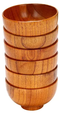 Produktbild von Omgoods – Set aus 6 Holzschüsseln für Salate und zum Servieren
