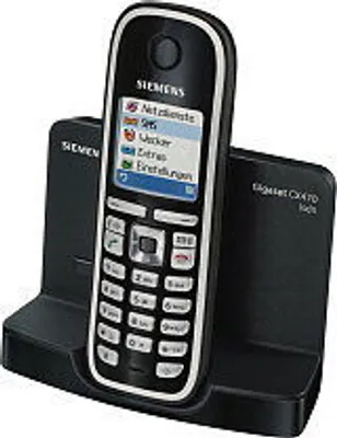 Produktbild von Gigaset CX470 ISDN, DECT, 50m, 300m, Schwarz, 150 Eintragungen, 128 x 128 Pixel