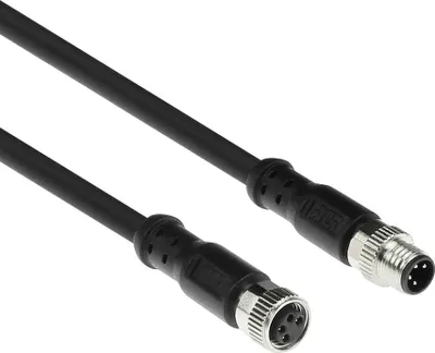 Obrázek produktu pro ACT SC3103, 5 m, M8, M8, Samec/samice, Černá, Měď