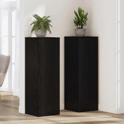 Obrázek produktu pro vidaXL Stojan na rostliny černý dubový vzhled 33 x 33 x 100 cm