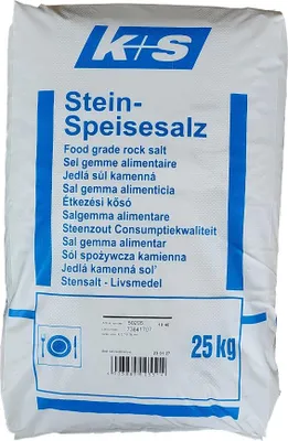 Produktbild von K+S Stein Speisesalz 0,7-0,16 25kg Kochsalz Gewürz