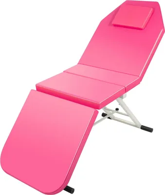 Produktbild von Massageliege - Klappbarer Massagetisch - Tragbar - Rückenlehne 70° Verstellbar - Fußende 45° - Belastbar bis 250 kg - 182×60×61 cm - Kunstleder - Rosa