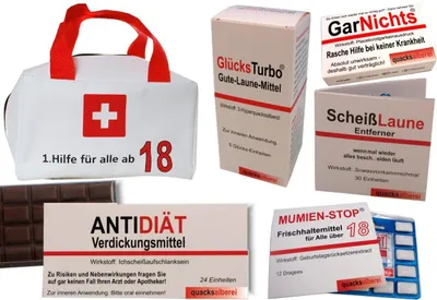 Produktbild von Erste Hilfe Tasche zum 18. Geburtstag (5-teilig)