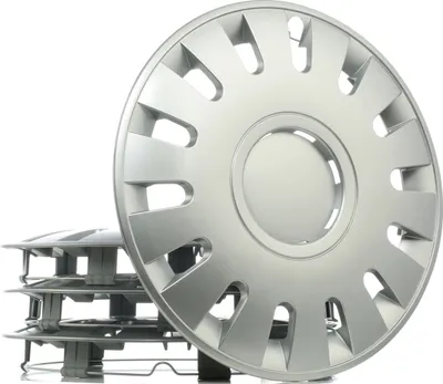 Produktbild von 4x 14" Zoll Radkappen Silber Radzierblenden Radblenden CAPRI 14 LEOPLAST