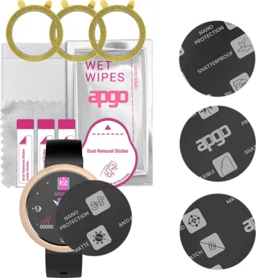 Produktbild von apgo 3 Stück Schutzglas, Matt, kompatibel mit Forever SB-310 V2 Smartwatch, Hybrid 8H, Ersatz für Hartglas, Displayschutzglas, Bildschirmschutz, Displayschutz, kratzfest