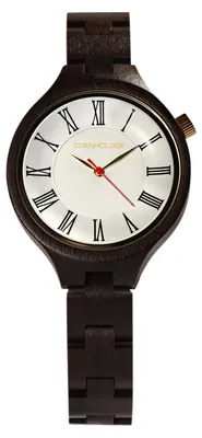 Produktbild von Edenhölzer Holzuhr Damen Armbanduhr Holzarmband Uhr Hardlex Isla Saona Natur