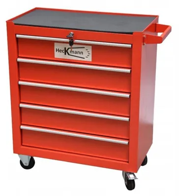 Immagine prodotto di Carrello-armadietto metallico portautensili porta attrezzi multifunzione con 5 cassetti e ruote mobile, organizzatore per officina garage  75 × 62 × 33 cm