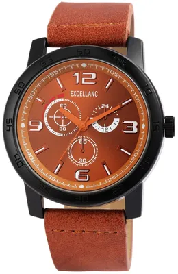 Produktbild von Herrenuhr Kunstleder EX0336 Mineralglas
