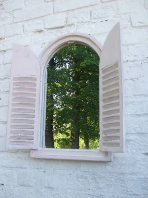 Produktbild von Wunderschöner Wandspiegel,Fensterläden,Landhausstil, creme,Shabby-Chic