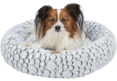 Produktbild von TRIXIE Bett Mila - weiß-grau - ø 60 cm