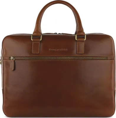 Image de bugatti mallette sac d'ordinateur portable pour ordinateur portable Briefcase Cognac brun