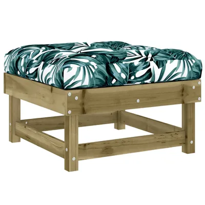 Produktbild von vidaXL Gartenhocker mit Kissen Kiefernholz Imprägniert -  Gartensofaelemente