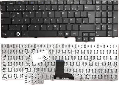 Produktbild von DE - Schwarz Tastatur Keyboard mit Beleuchtung kompatibel für Clevo W670SJQ, W670SJQ1