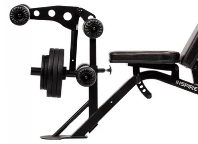 Produktbild von Inspire Leg Extension / Leg Curl Aufsatz, Schwarz