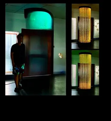 Immagine prodotto di colonna d'acqua xxl 110x200cm grande colonna d'acqua a parete parete divisoria illuminata a led