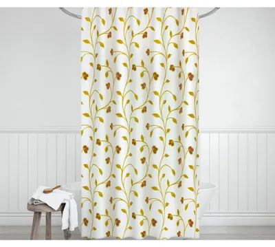 Immagine prodotto di Tenda da bagno beige piante