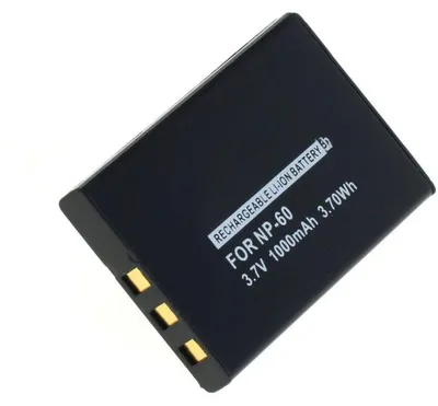 Produktbild von Akku für Digilife DDV-V3HD Li-Ion 3,7 Volt 1000 mAh schwarz.