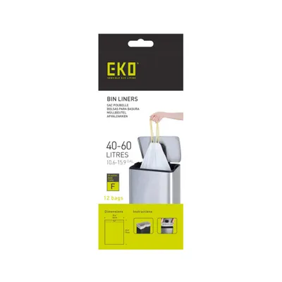 Produktbild von Eko Müllsack Typ F 40-60 Liter Rolle mit 12 Müllsäcken