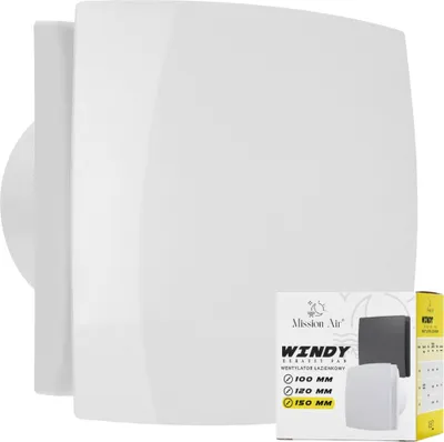Zdjęcie produktu dla Wentylator łazienkowy WINDY 150 S BIAŁY