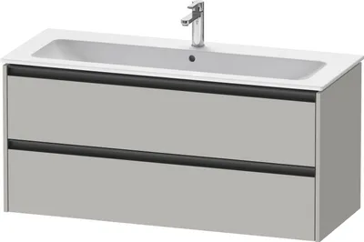 Produktbild von Duravit Ketho.2 Wastafelonderkast 121x48x55 cm Mat Betongrijs