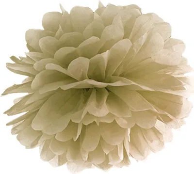 Produktbild von Pompom gold aus Seidenpapier, Ø 25cm