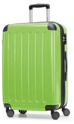 Produktbild von HAUPTSTADTKOFFER - Alex - Hartschalen-Koffer erweiterbarer Trolley glänzende Hartschale Aufgabegepäck Rollkoffer Reisekoffer, 65 cm, 74 Liter,Apfelgruen
