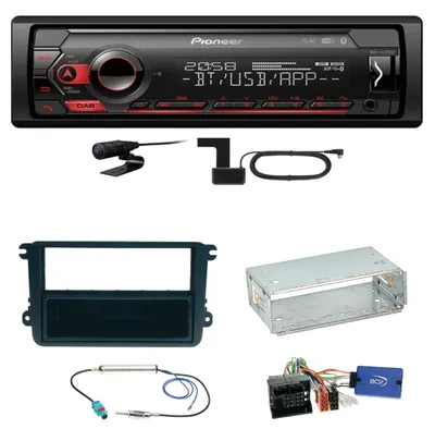 Produktbild von Pioneer MVH-S420DAB DAB+ Bluetooth Einbauset für Beetle Jetta Sharan Tiguan T5