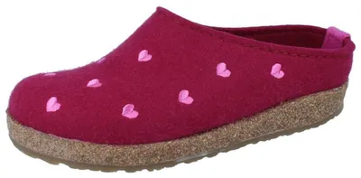 Produktbild von HAFLINGER Grizzly Cuoricino rot Wollfilz - Größe: 42