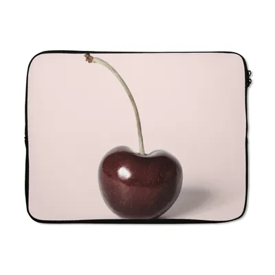 Produktbild von MuchoWow® Laptop Hülle 17 Zoll Laptoptasche Kirsche - Obst - Rot - Stilleben - Zipper - Schutzabdeckung