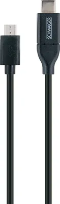 Produktbild von Schwaiger USB-Kabel 3.1 St. C->2.0 Micro B     1,00m schwarz