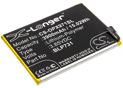 Image de TECHTEK Batterie compatible avec [Oppo] Realme 5 Pro, RMX1971 remplace BLP731