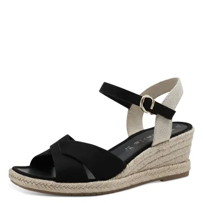 Produktbild von Tamaris Sandalette - Schwarz Textil Größe: 37 Normal