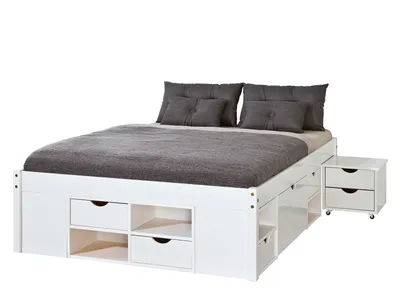 Produktbild von Timm Bett 160x200 cm, weiss.