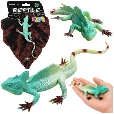 Obrázek produktu pro Gumová figurka plachetnice Agama-Echse, pružná, realistická, 16 cm