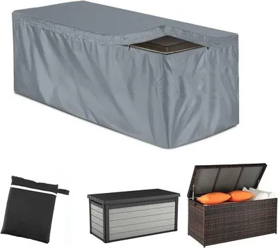 Productafbeelding van Waterdichte Terrasmeubelhoes met Rits - Bescherming voor Tuinmeubelen 130 x 60 x 71 cm