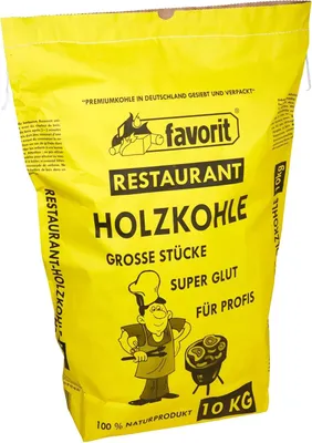 Favorit Restaurant Holzkohle 10 kg Sack Grillkohle 4006822310026 351997 1002
