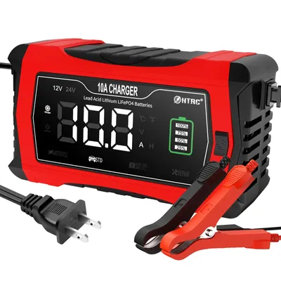 Obrázek produktu pro Nabíječka autobaterií, automatická pulzní oprava, LCD displej, modrá, EU