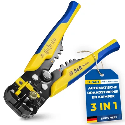 Productafbeelding van Kabelstripper striptang - Automatische 3-in-1 - Krimptang - Isolatietang