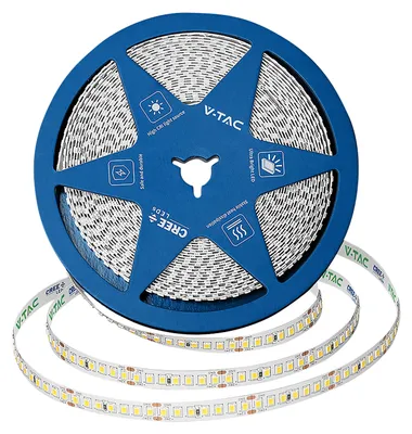 Obrázok produktu pre LED pásik V-TAC VT-2125986, 120 W, energetická trieda: E, 14 400 lm, 6500 K, uhol svietenia 120°, 24 V, dĺžka 10 m