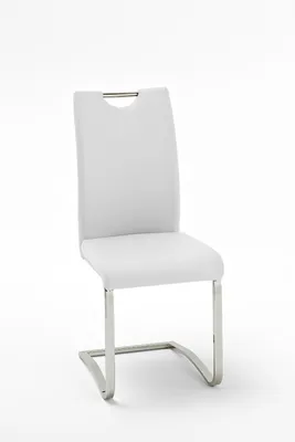 Produktbild von Freischwinger >YANIELLE / KÖLN< 2er-Set in Weiß - 43x100x57cm (BxHxT)