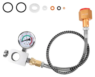 CO2-Adapter Hochdruckschlauch mit Manometer, 1 m, für W21.8-14