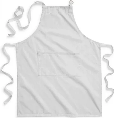 Produktbild von Westford Mill W364 | Latzschürze Fairtrade Baumwolle Adult Craft Apron - 72 x 93 cm - Farbe: Light Grey - Größe: 70 x 93 cm