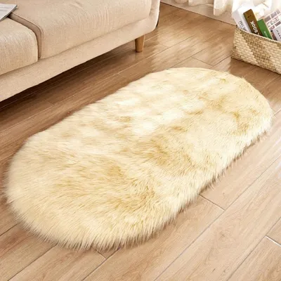 Produktbild von Lammfell,Schaffell,Teppich,Kunstfell,Dekofell,Teppich,weich,Lammfellimitat,Longhair,Fell,Optik,Nachahmung,Wolle,Bettvorleger,Sofa,Matte,Shaggy,Teppiche,für,Schlafzimmer,Wohnzimmer,,40,x,60,cm