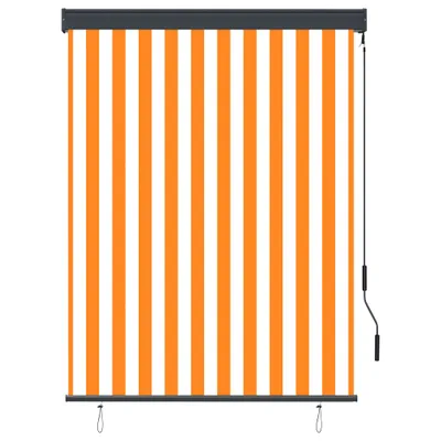 Produktbild von vidaXL Außenrollo 120 x 250 cm Weiß und Orange