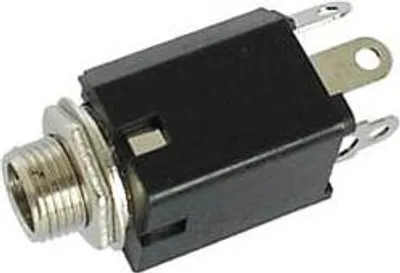 Produktbild von 6.35Mm-Mono-Klinkenbuchse - Schaltkontakt - Chassismontage