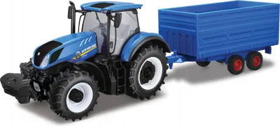 Produktbild von Bburago 1:32 Farm Traktor New Holland s vlečkou na seno
