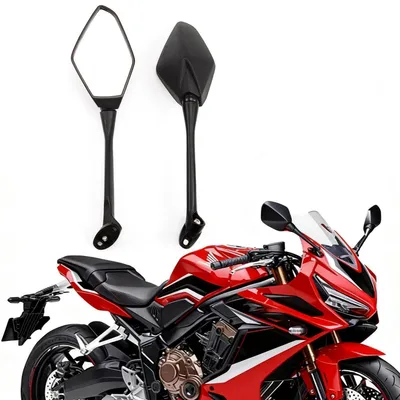 Produktbild von Motorrad Rückspiegel 2 Stück Fünfeckig 360° Drehbar E- für CBR Modelle